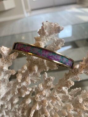 NWOT Lilly Pulitzer Pink & green Gold Bracelet